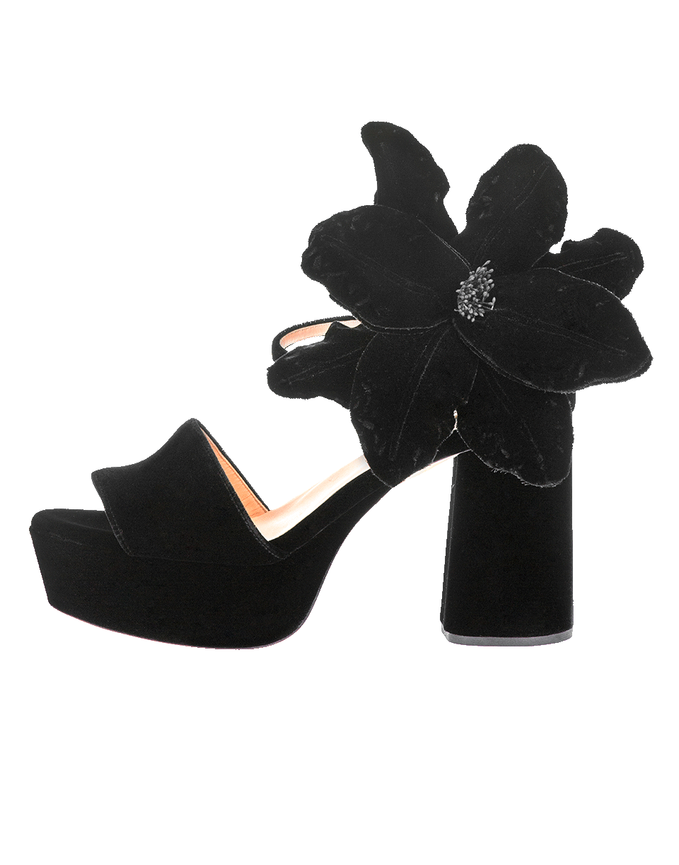 ROCHAS-Velvet Chunky Sandal-