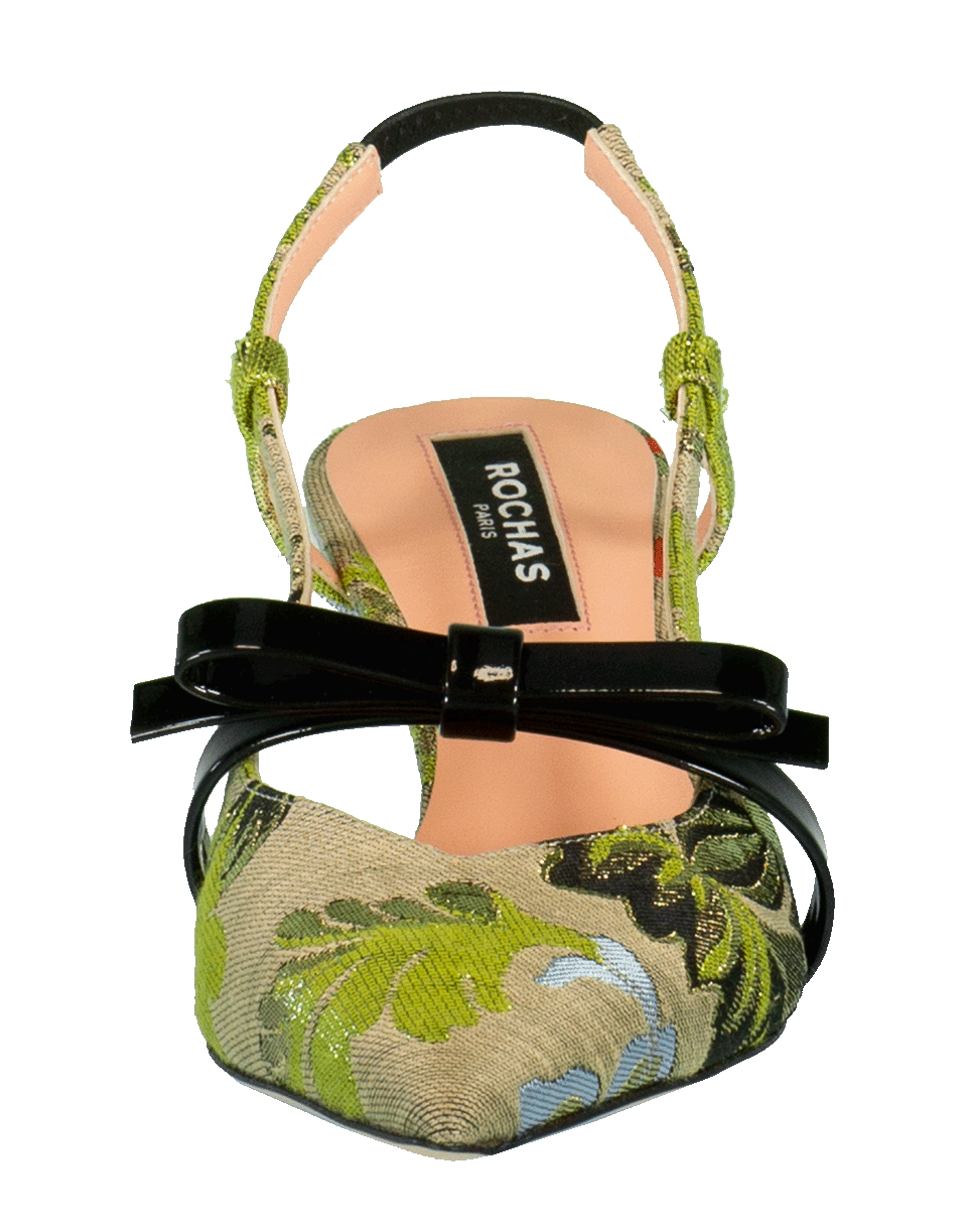 ROCHAS-Brocade Bow Slingback-