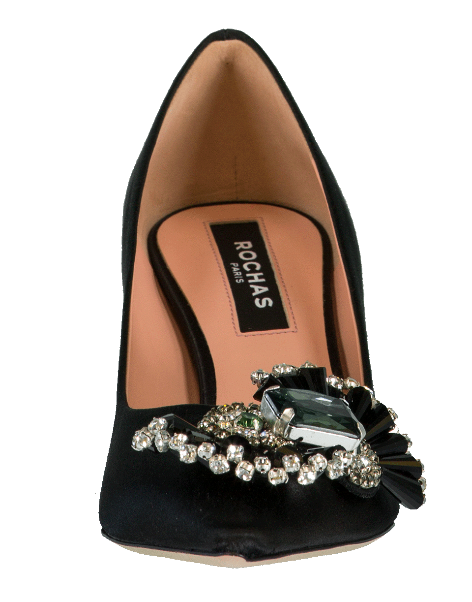ROCHAS-Satin Broche Pump-