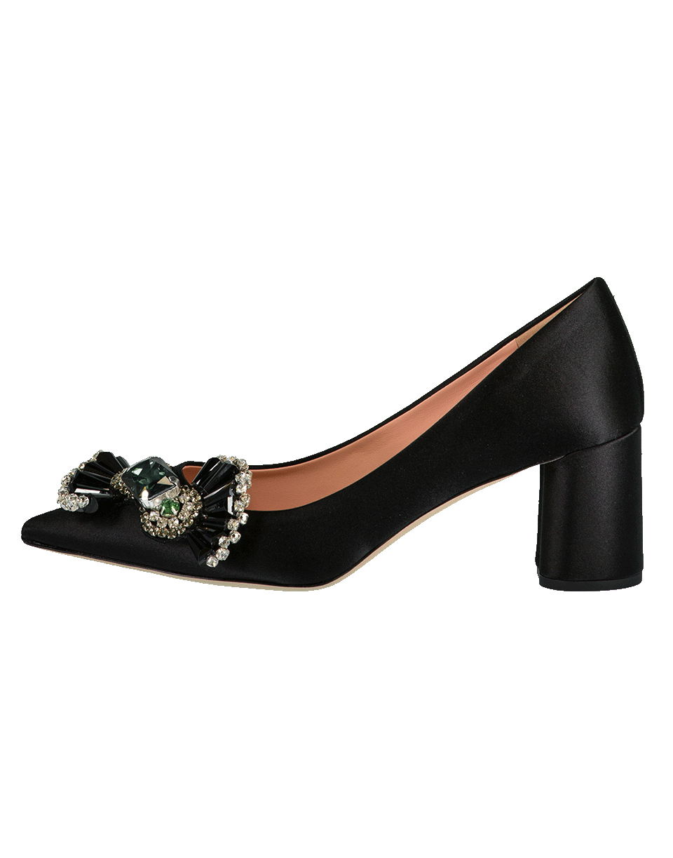 ROCHAS-Satin Broche Pump-