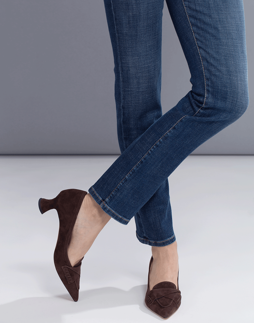 ROCHAS-Parsons Suede Pump-