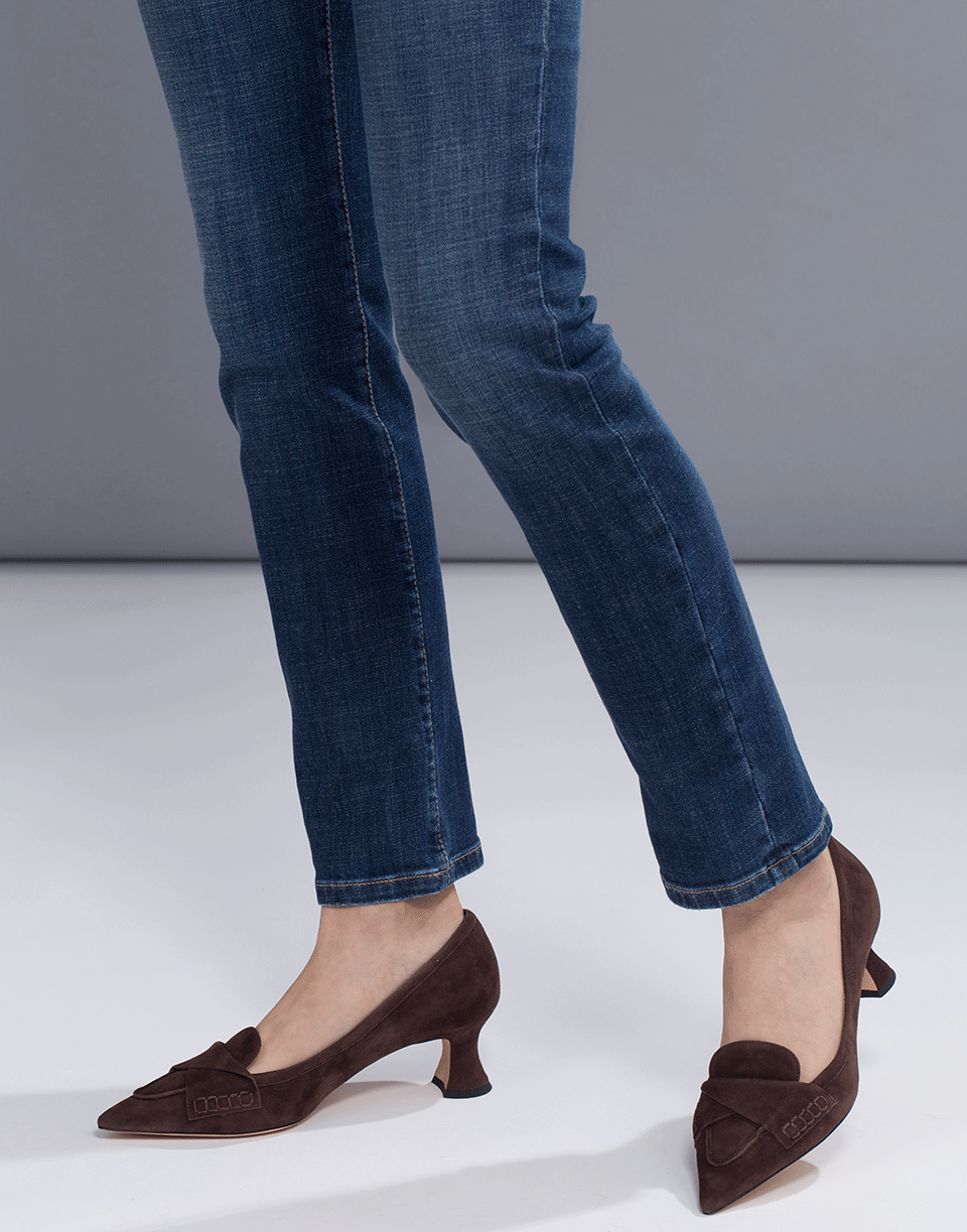 ROCHAS-Parsons Suede Pump-