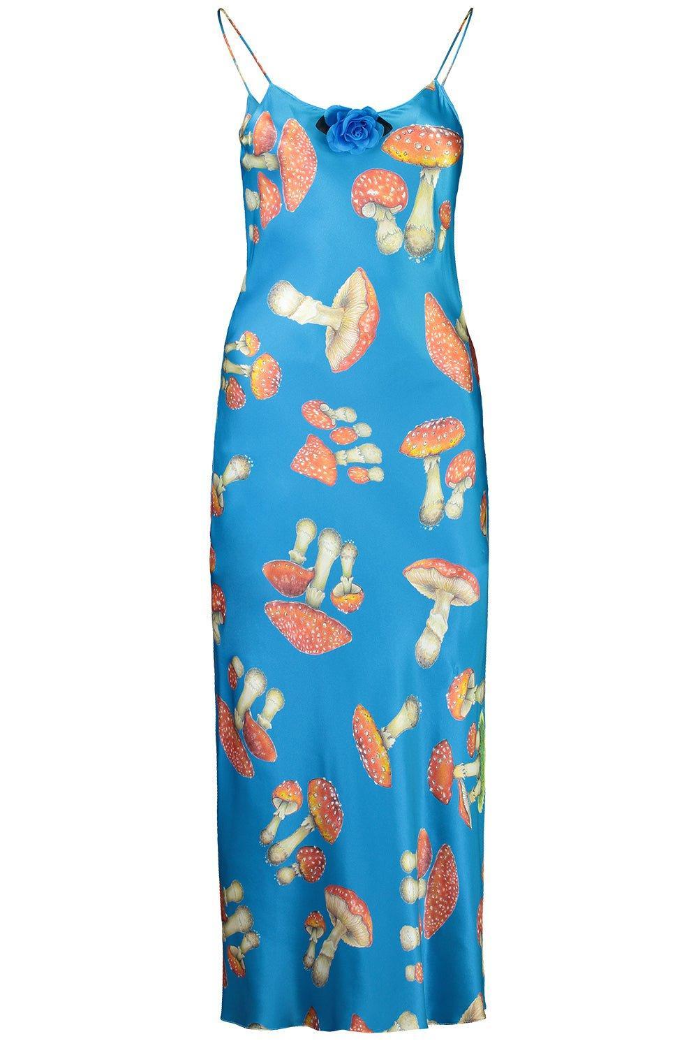 RODARTE-Mushroom Printed Slip Dress-