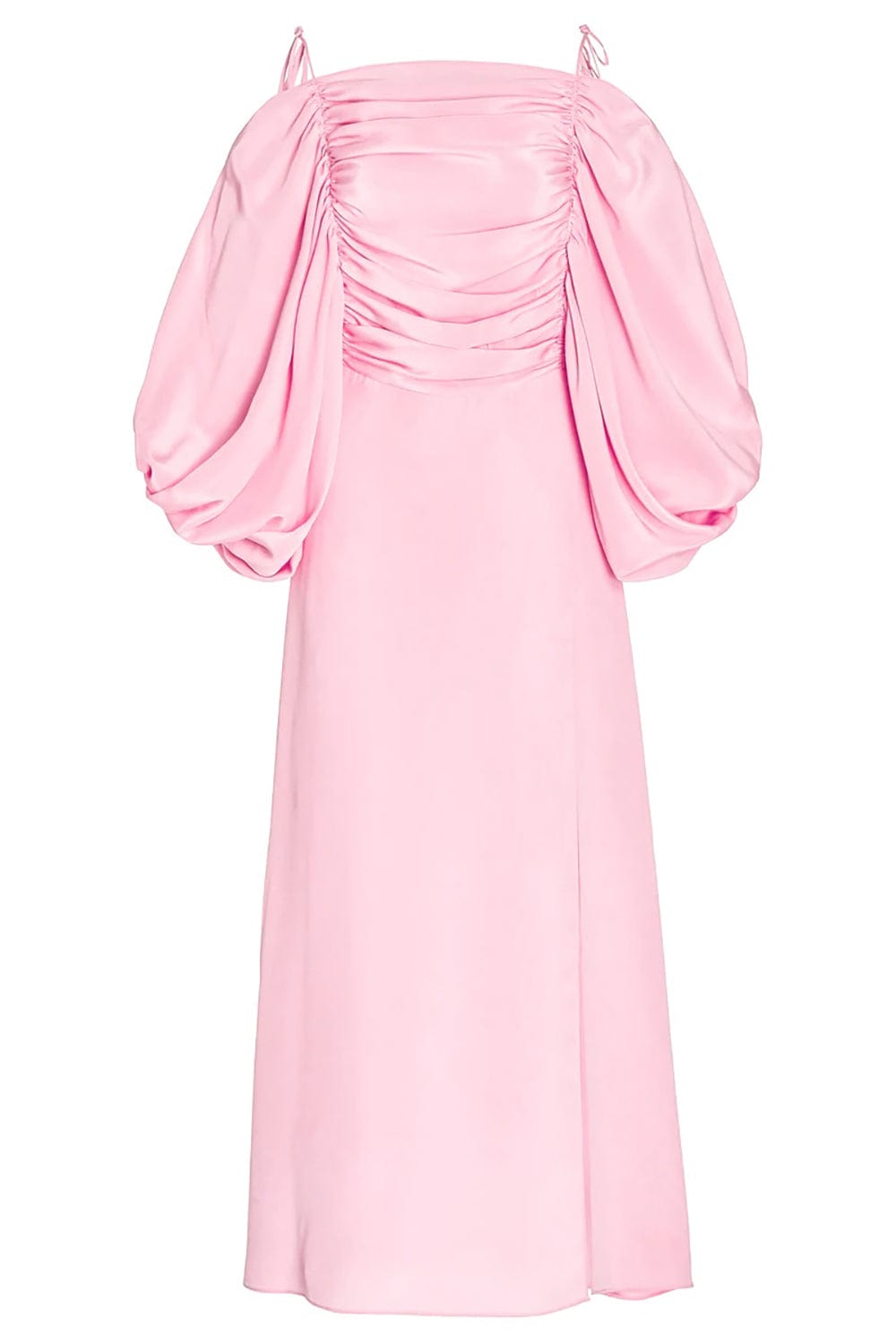 RODARTE-Silk Off The Shoulder Dress-