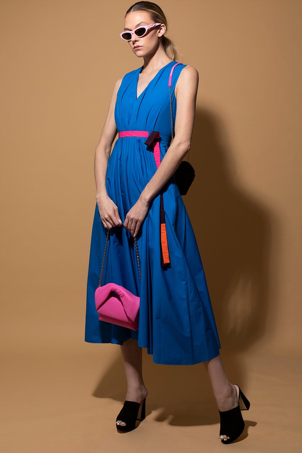 ROKSANDA-Alenya Sleeveless V-Neck Maxi Dress-
