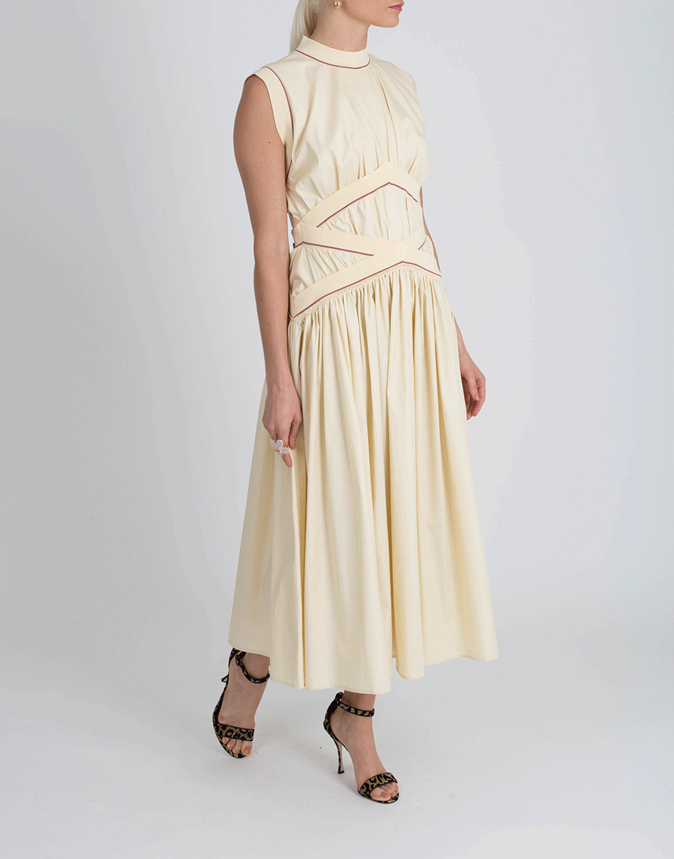 ROKSANDA-Madora Midi Dress-PORCLAIN