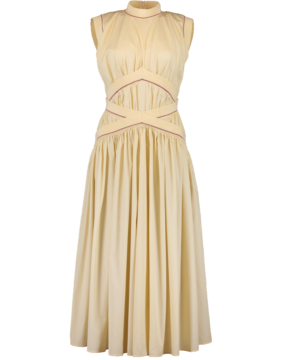 ROKSANDA-Madora Midi Dress-PORCLAIN