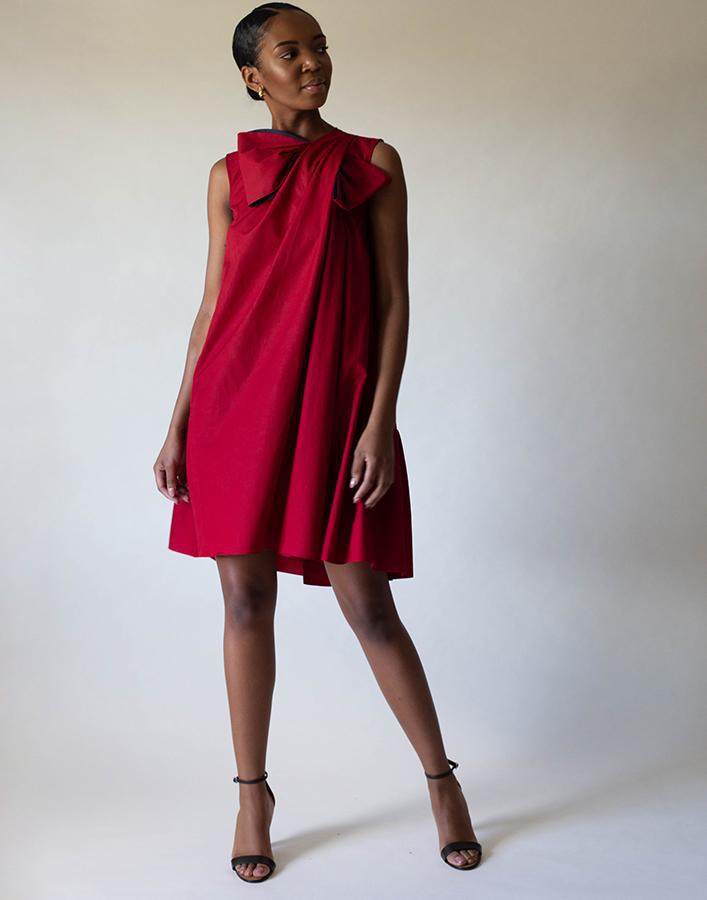 ROKSANDA-Selena Bow Detail Dress-