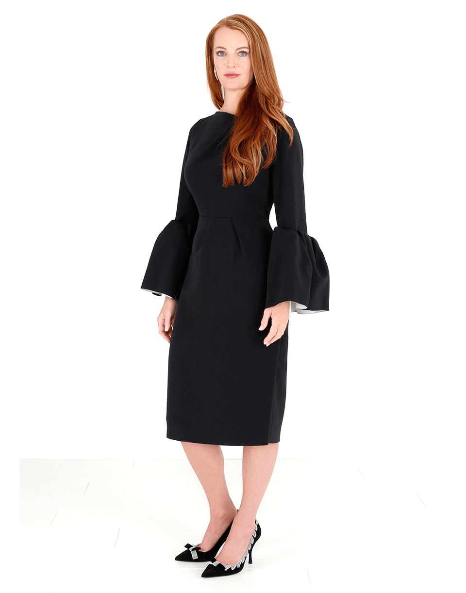 ROKSANDA-Margot Bell Sleeve Dress-