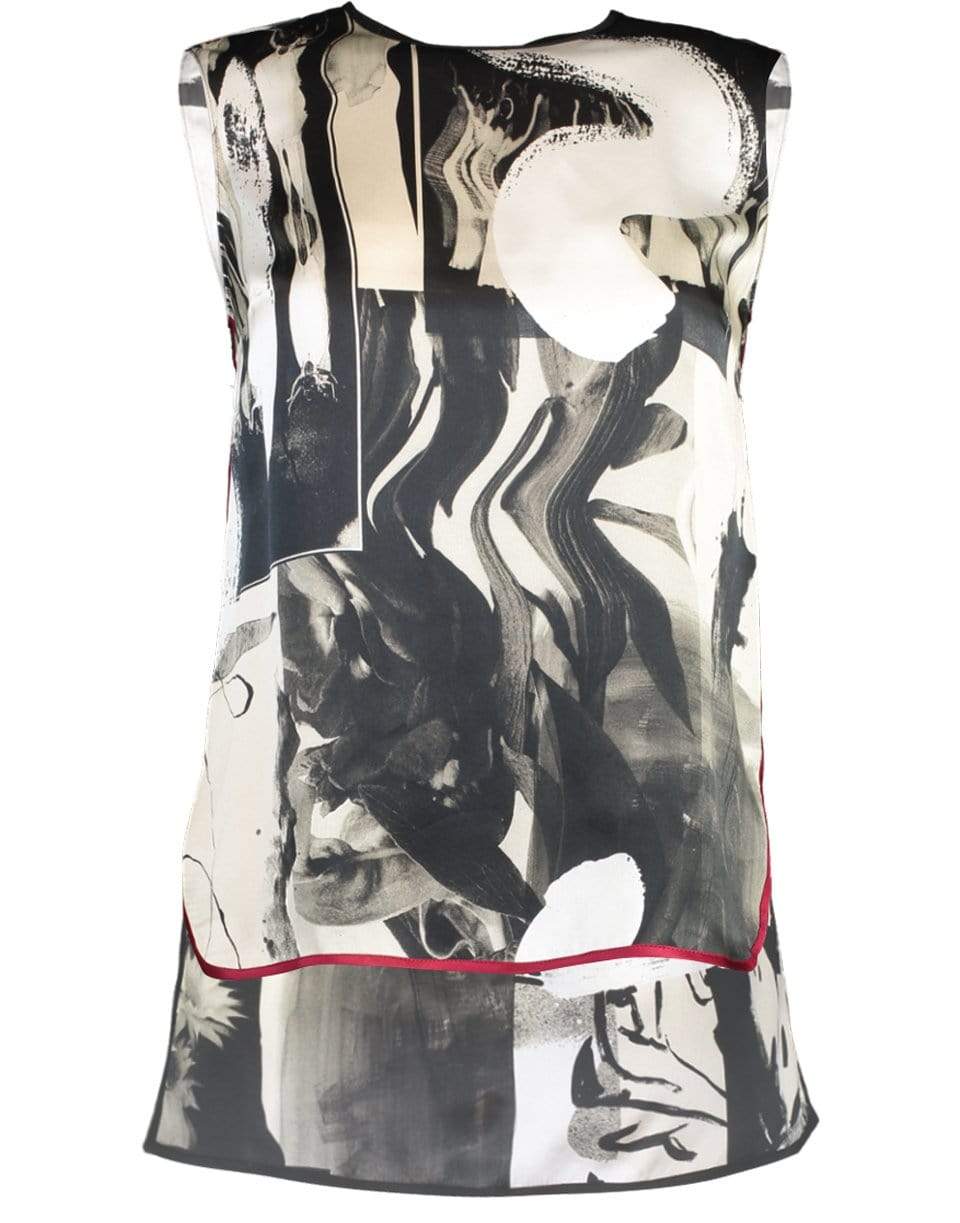 ROKSANDA-Sleeveless Elmo Printed Shell Top-