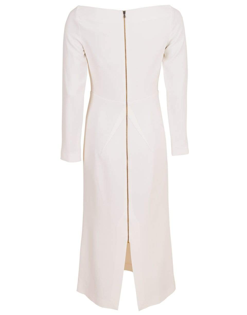 ROLAND MOURET-Romolo Off Shoulder Slim Dress-