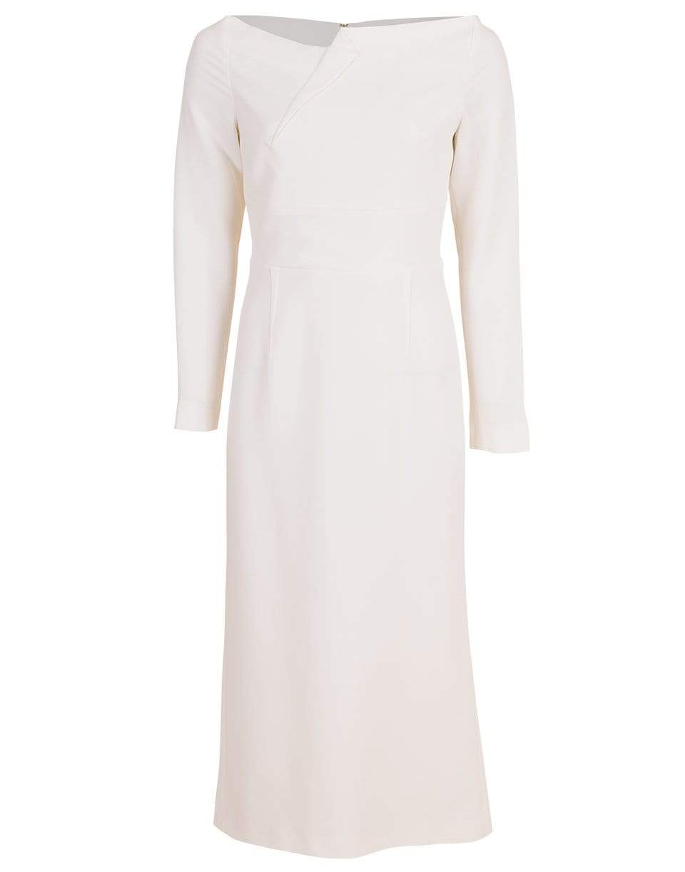 ROLAND MOURET-Romolo Off Shoulder Slim Dress-