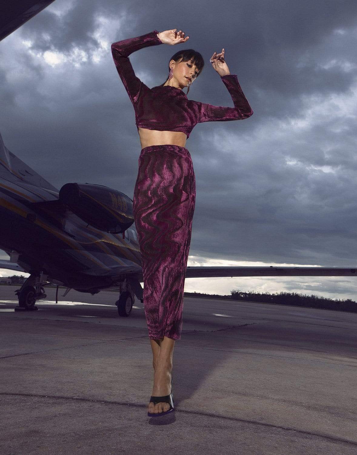 RONNY KOBO-Gwen Crop Top-