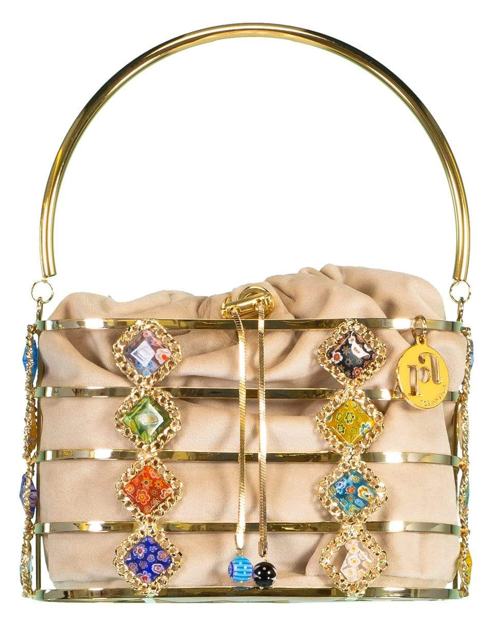 ROSANTICA-Colombina Glass Tile Bag-GOLD