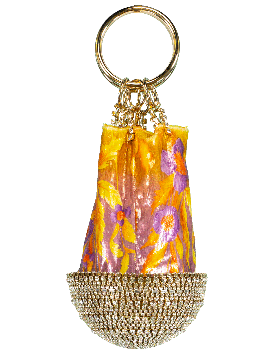 ROSANTICA-Organza Ringlet Handbag-PURPLE