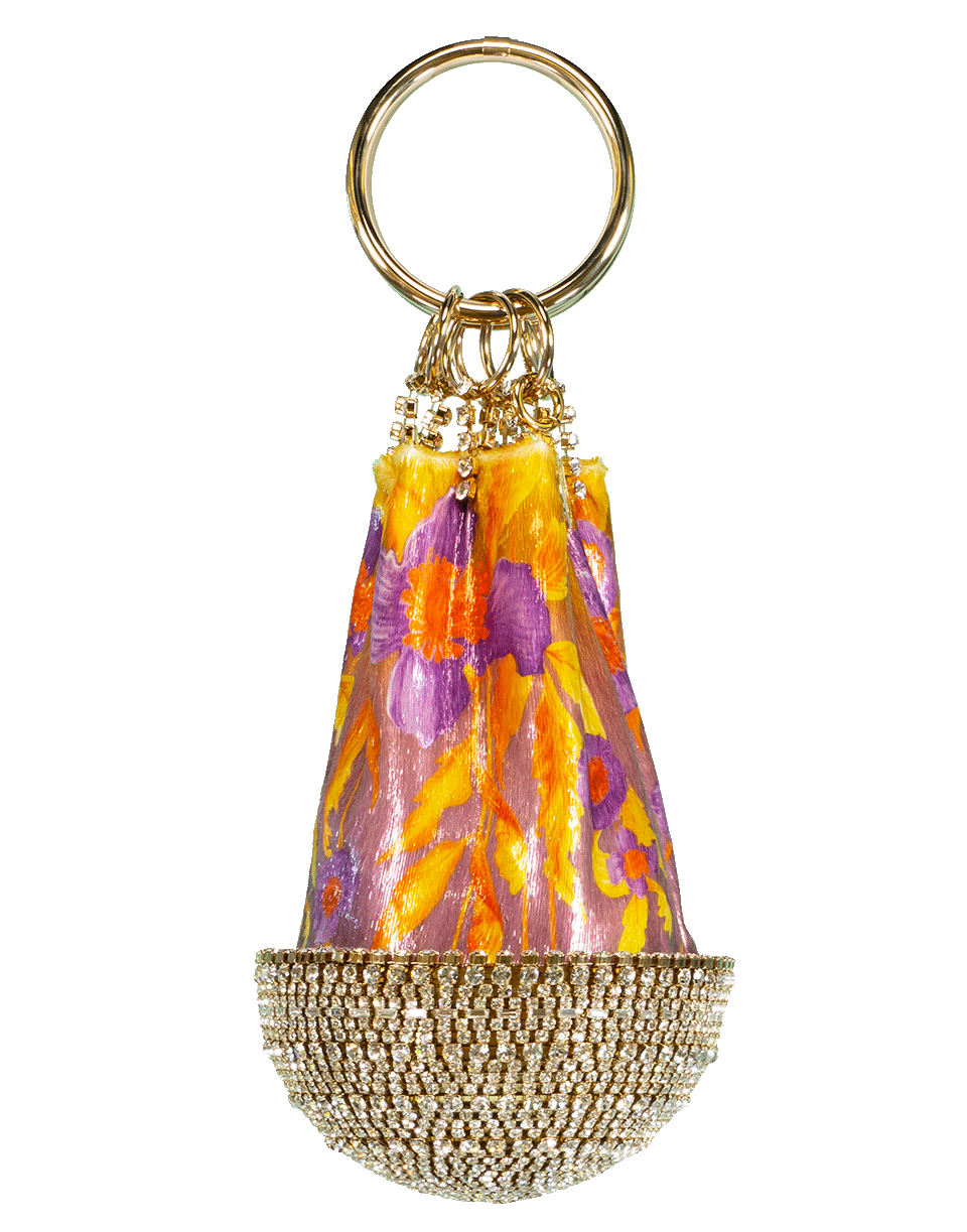 ROSANTICA-Organza Ringlet Handbag-PURPLE