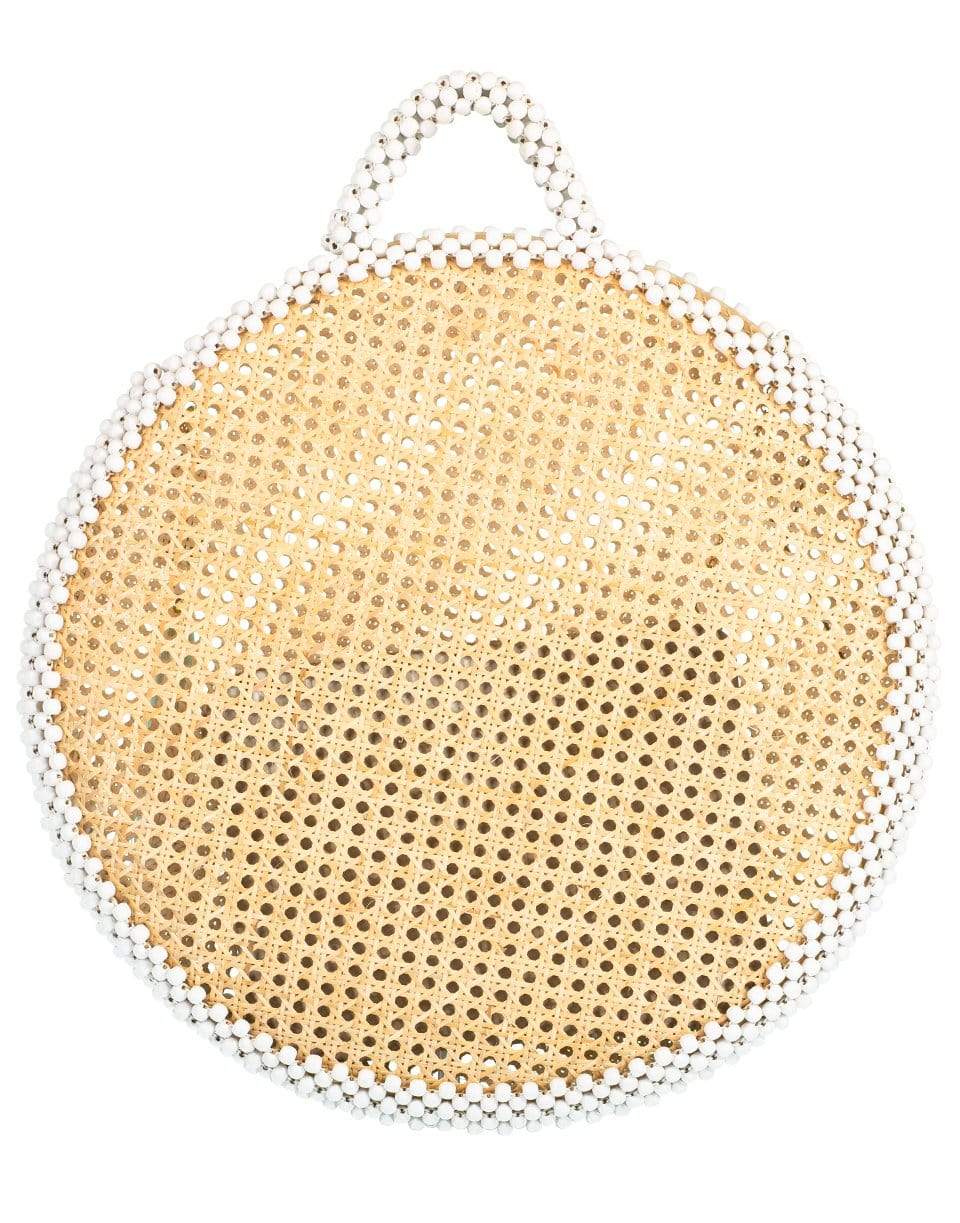 ROSANTICA-Round Alida Wicker Bag-TAN