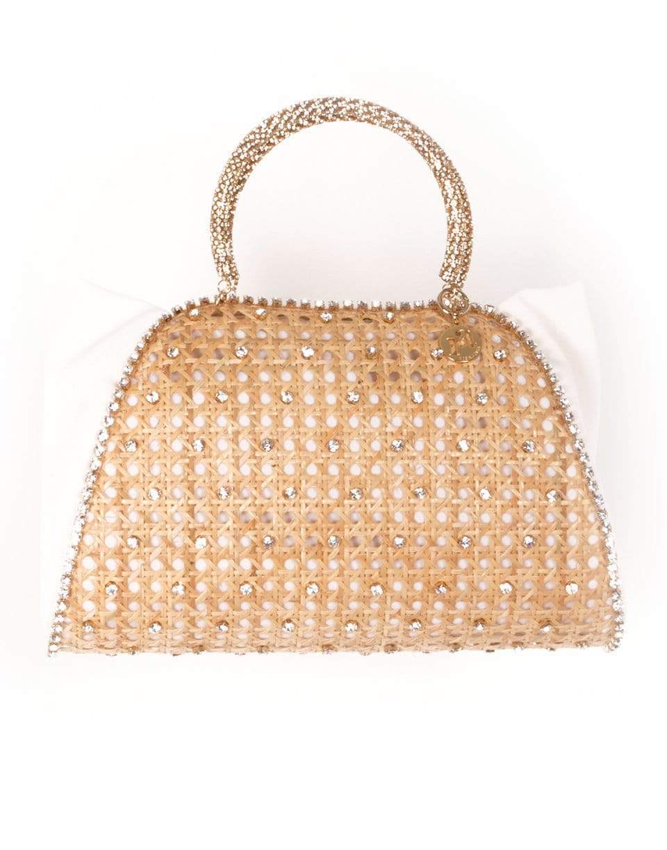 ROSANTICA-Crepes Wicker Tophandle Bag-WICKER