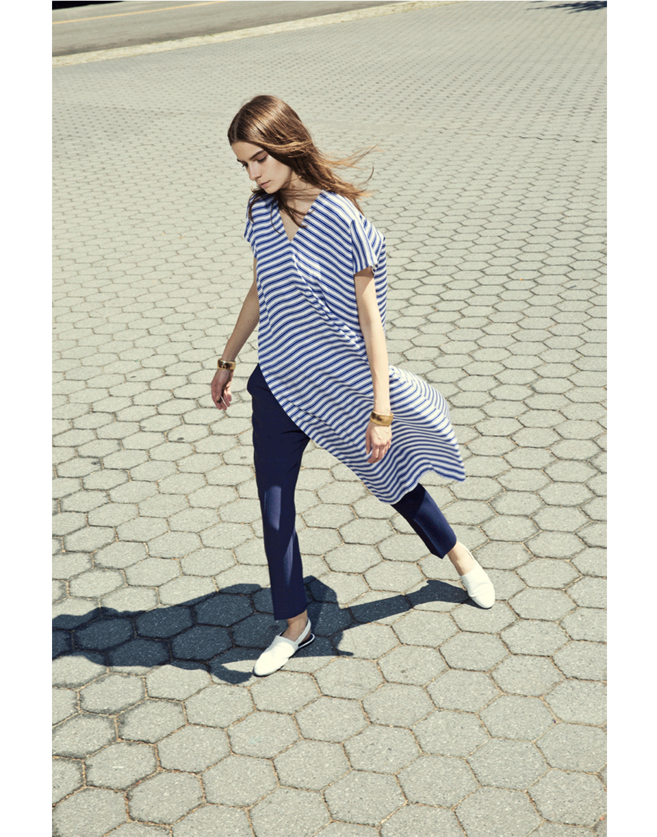 ROSETTA GETTY-Striped Caftan-