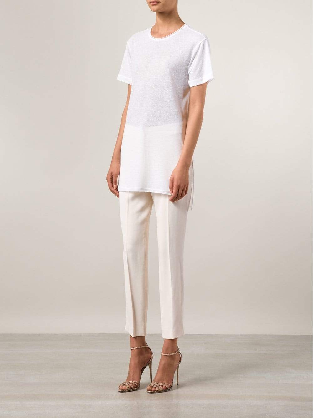 ROSETTA GETTY-Cropped Slim Pant-