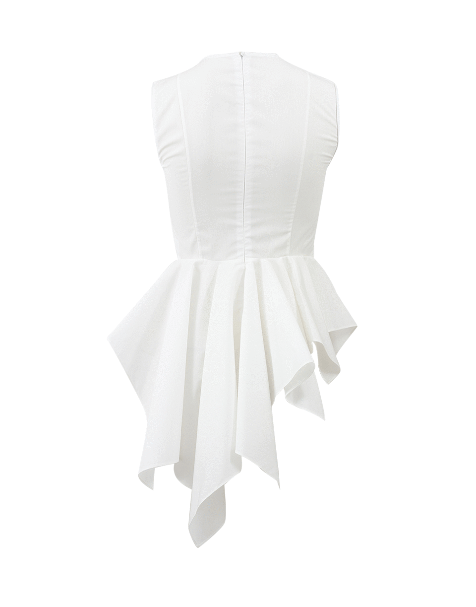 ROSETTA GETTY-Spiral Peplum Top-
