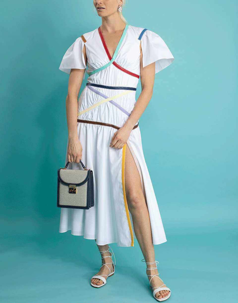 ROSIE ASSOULIN-Criss Cross Applesauce Dress-WHITE