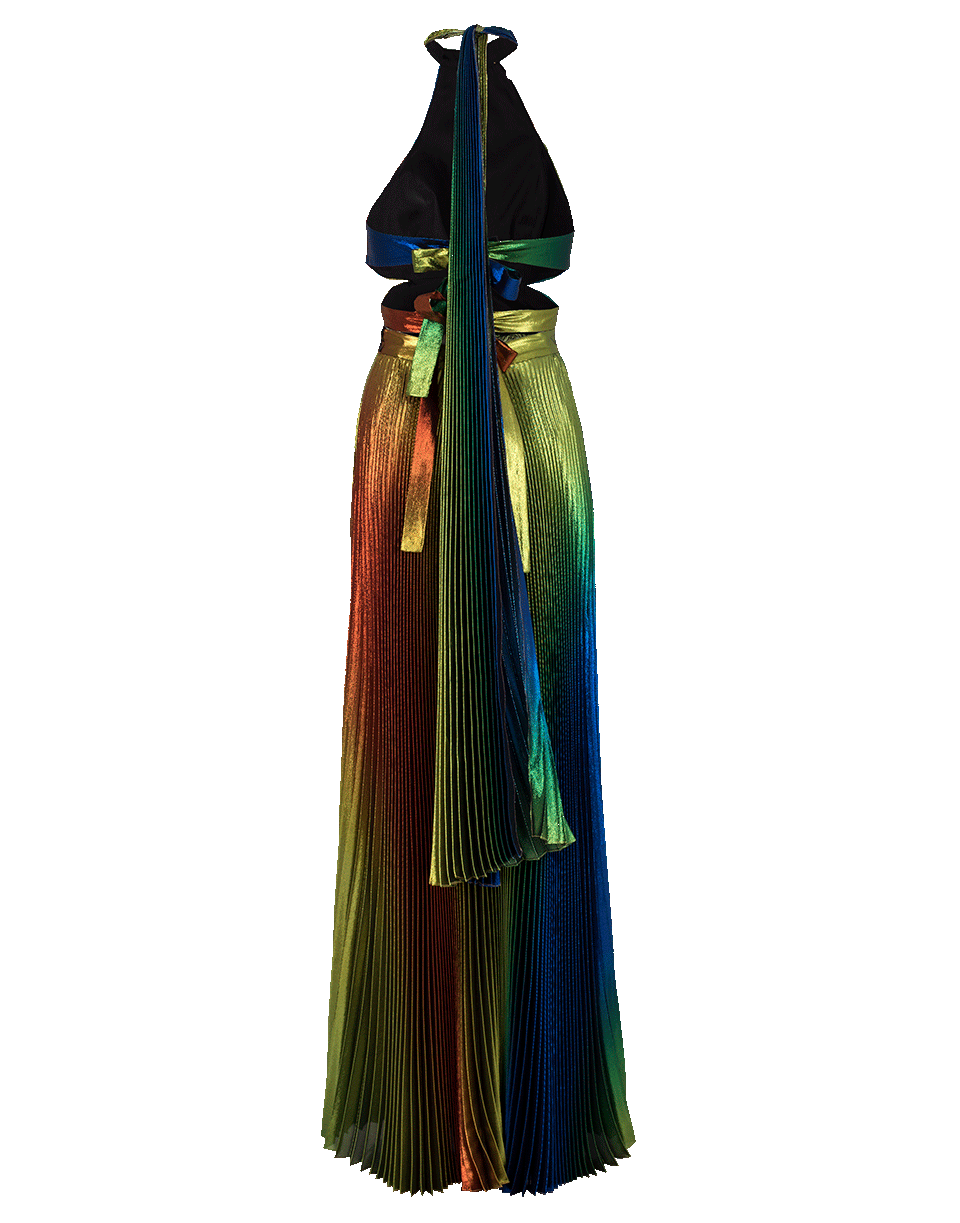ROSIE ASSOULIN-Pleated Gown-RAINBOW