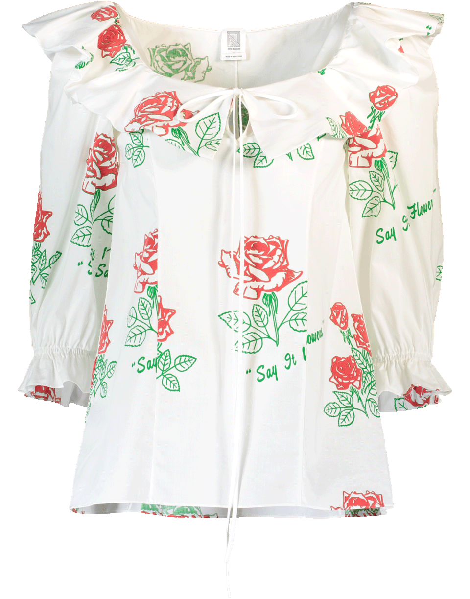 ROSIE ASSOULIN-Rose Print Blouse-