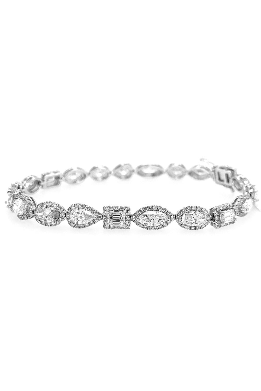 Scintilate Mix Shape Halo Bracelet