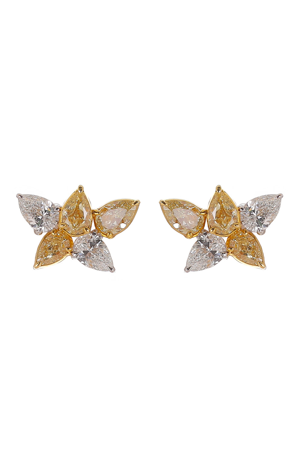 Yellow Diamond Liora Earrings-WHITE GOLD-JEWELRYFINE JEWELEARRING-RUCHI NEW YORK