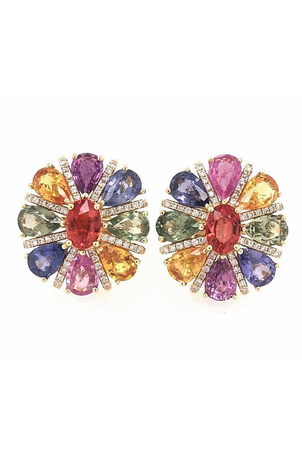 Desert Blooms Spring Stud Earrings-YELLOW GOLD-JEWELRYFINE JEWELEARRING-RUCHI NEW YORK