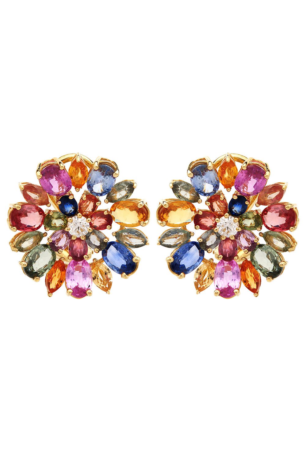 RUCHI NEW YORK-Desert Blooms Wildflower Earrings-YELLOW GOLD