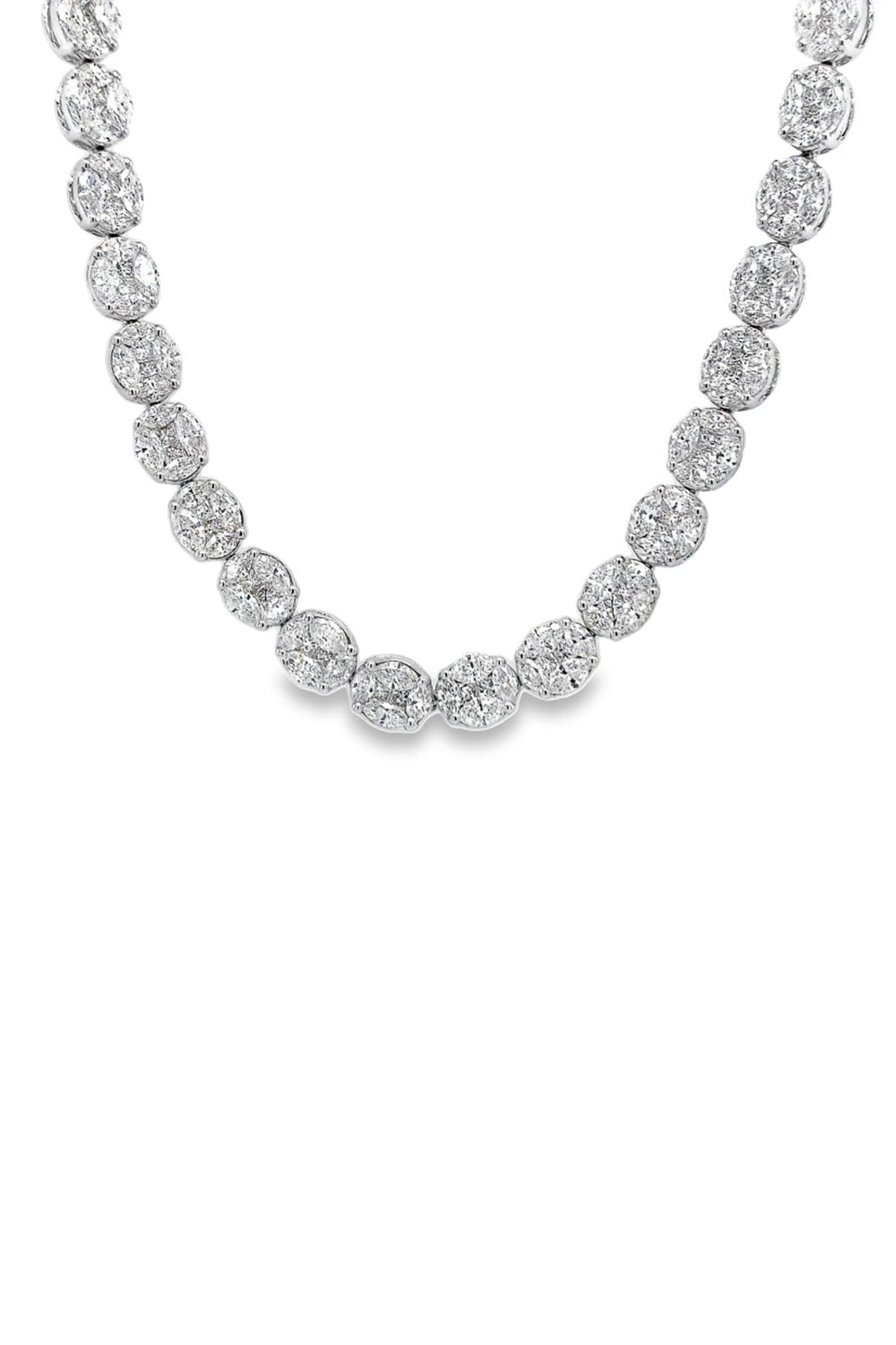 Infiniti Diamond Oval Necklace