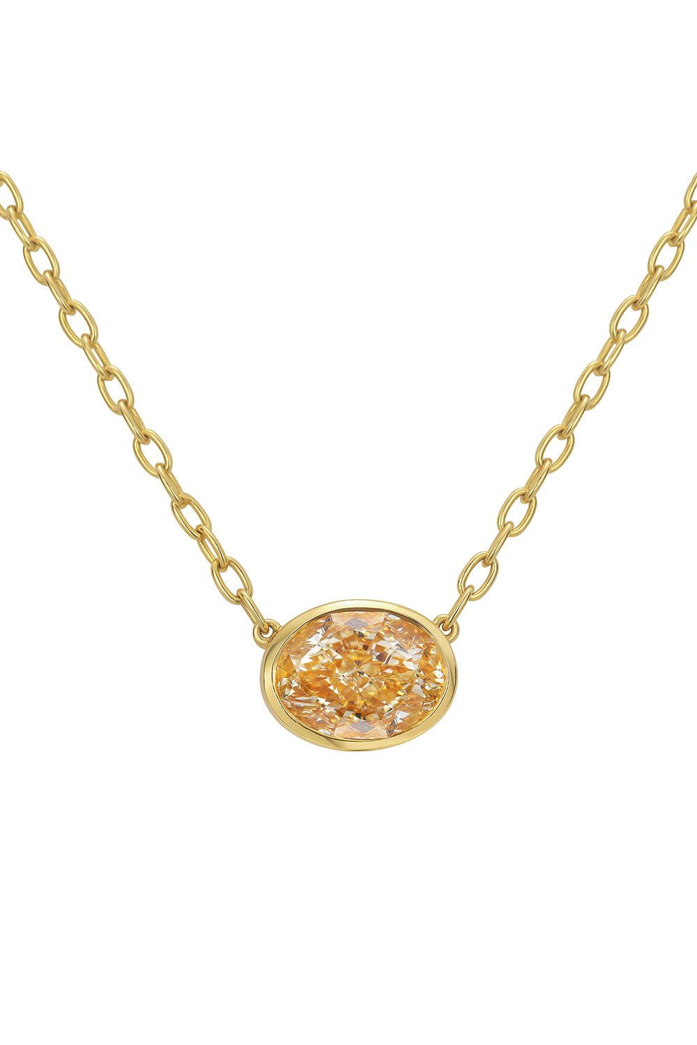  Yellow Diamond Scala Pendant Necklace-YELLOW GOLD-JEWELRYFINE JEWELNECKLACE O-RUCHI NEW YORK 