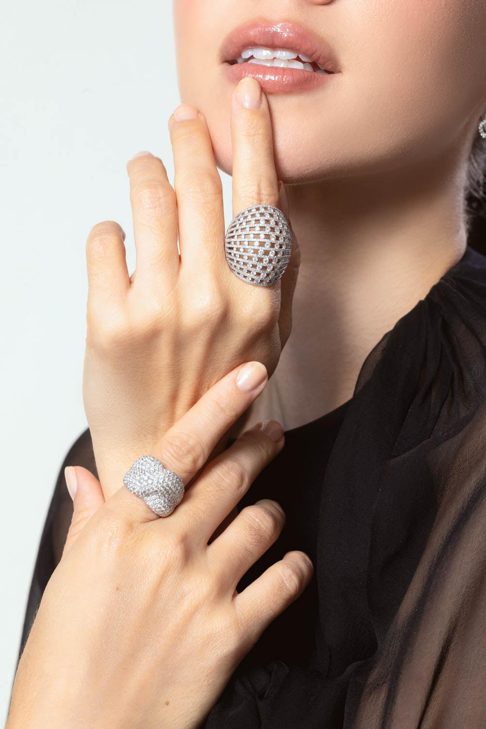 RUCHI NEW YORK-Diamond Knot Ring-