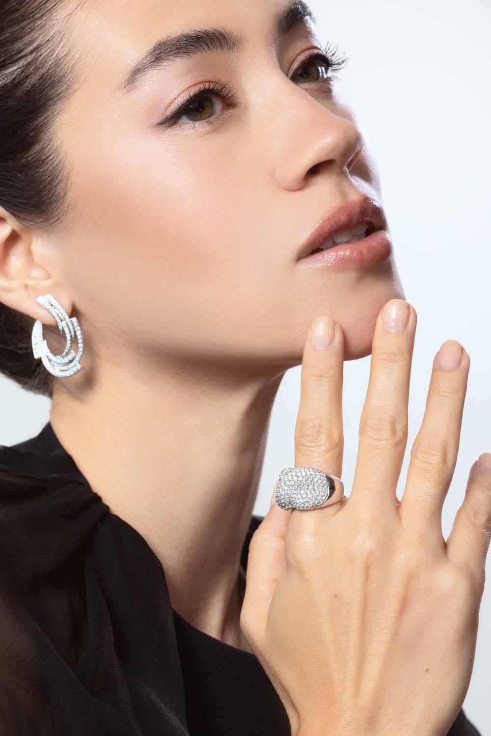 RUCHI NEW YORK-Diamond Knot Ring-