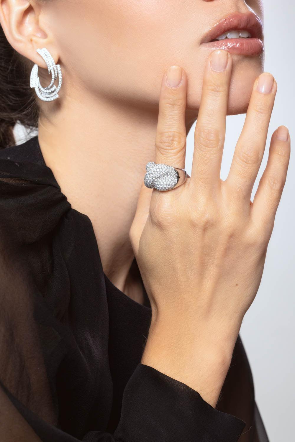 RUCHI NEW YORK-Diamond Knot Ring-