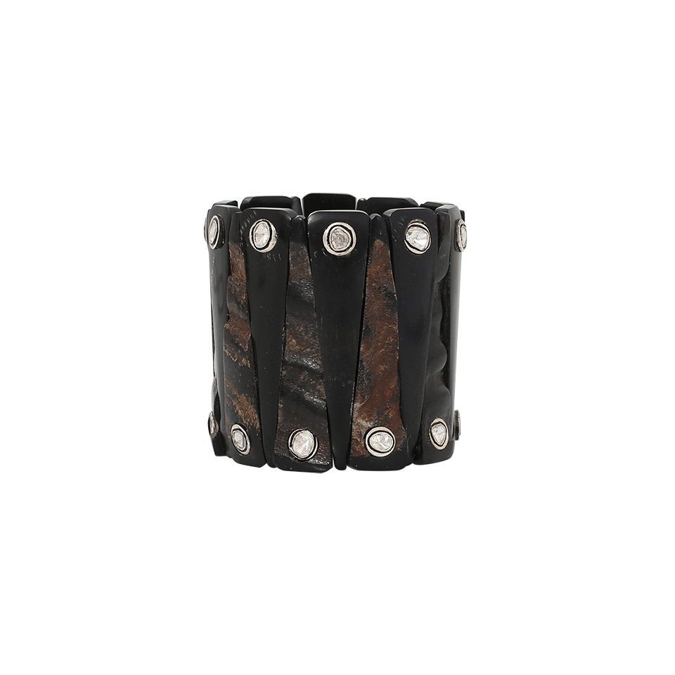 S. CARTER DESIGNS-Black Horn Bracelet-SILVER