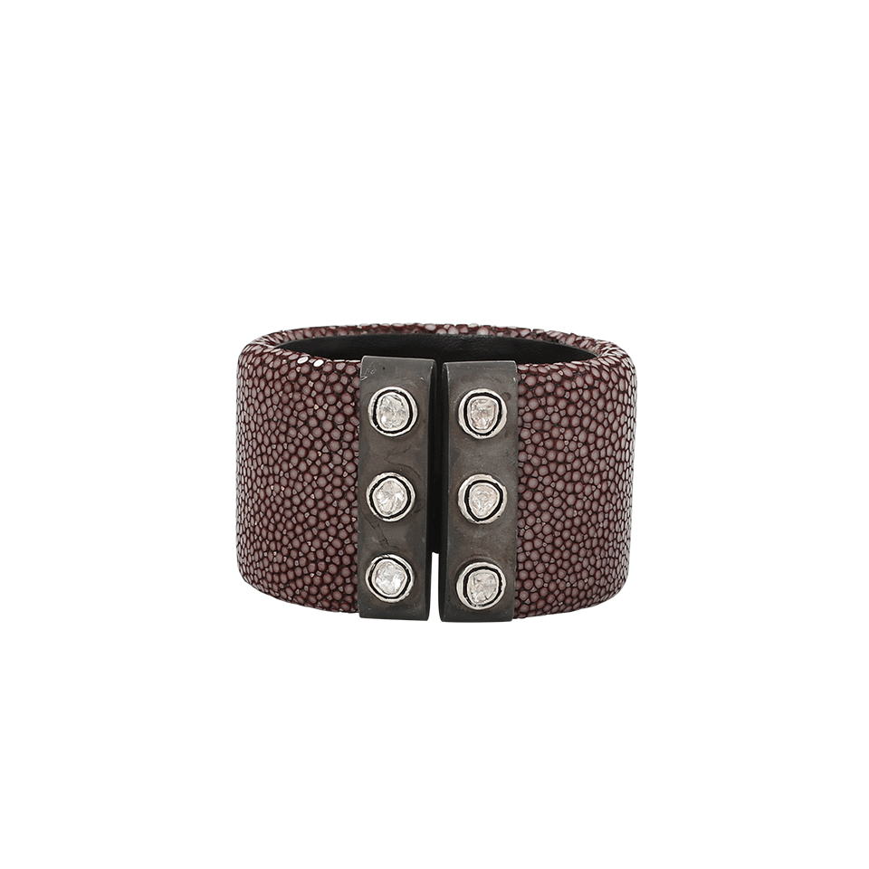 S. CARTER DESIGNS-Chocolate Sting Ray Cuff-SILVER