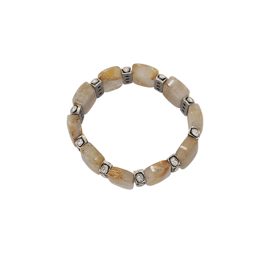 S. CARTER DESIGNS-Rutilated Quartz Bracelet-SILVER