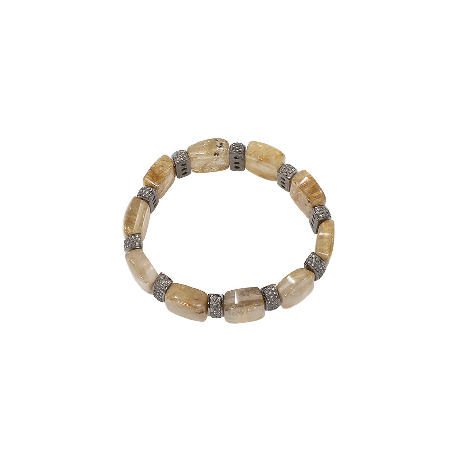 S. CARTER DESIGNS-Rutilated Quartz Bracelet-SILVER
