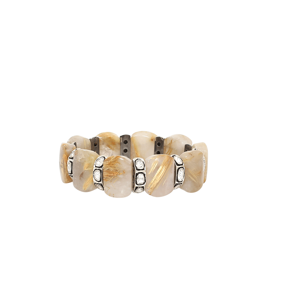 S. CARTER DESIGNS-Rutilated Quartz Bracelet-SILVER