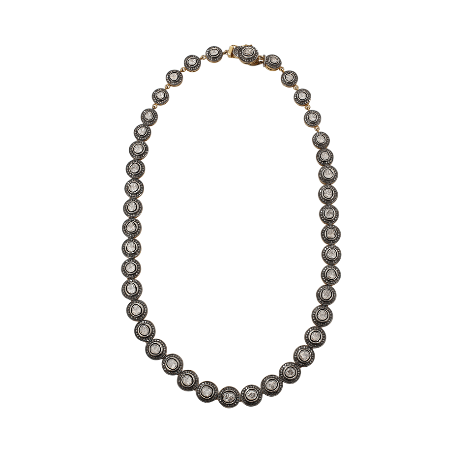 S. CARTER DESIGNS-Rosecut Diamond Necklace-SILVER