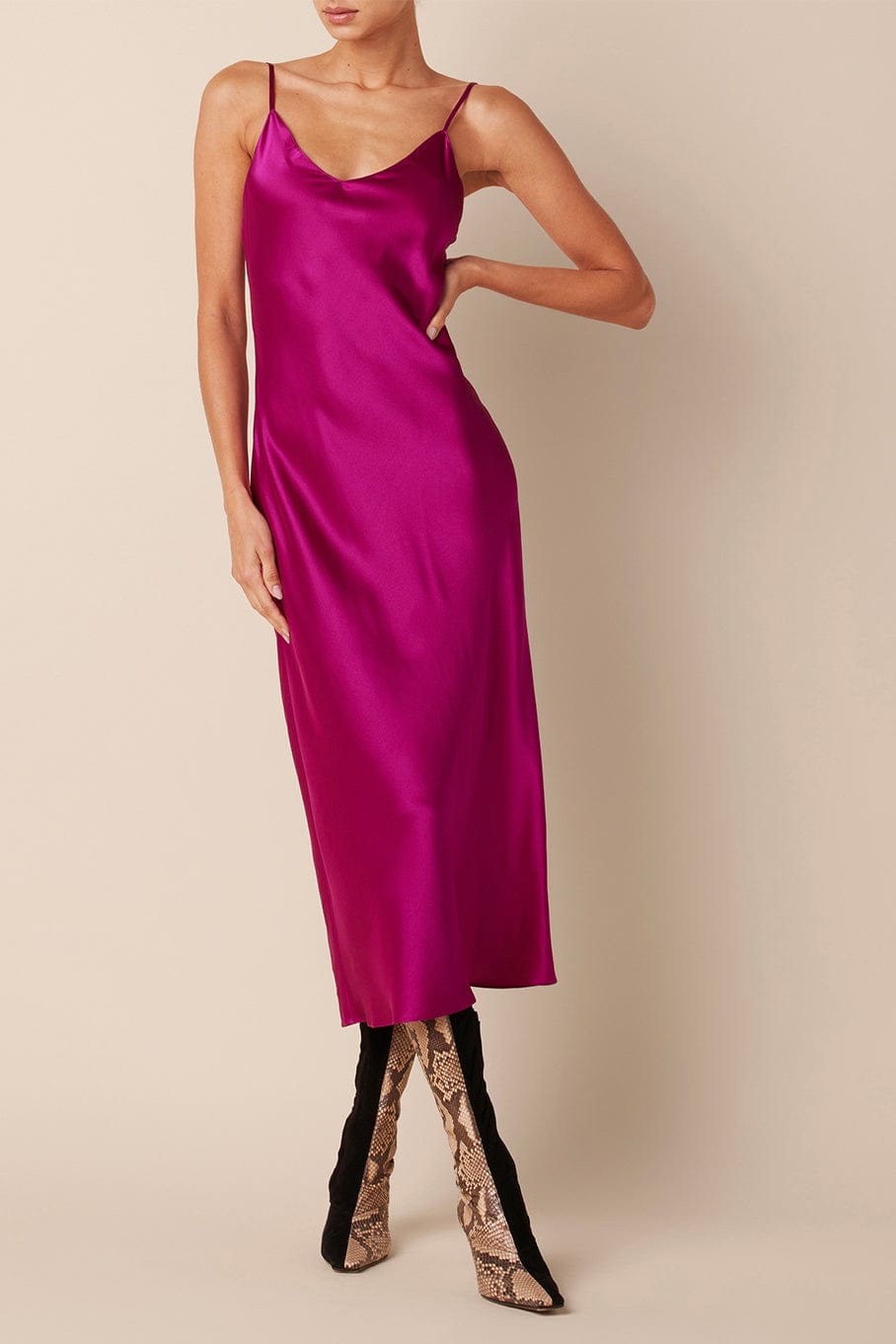 SABLYN-Taylor Silk Slip Dress-