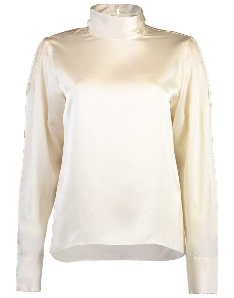 SABLYN-High Neck Silk Blouse-
