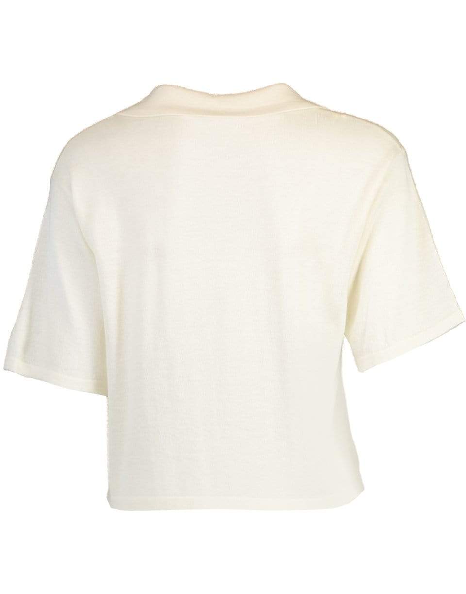 SABLYN-White Mariel Short Sleeve Knit Top-