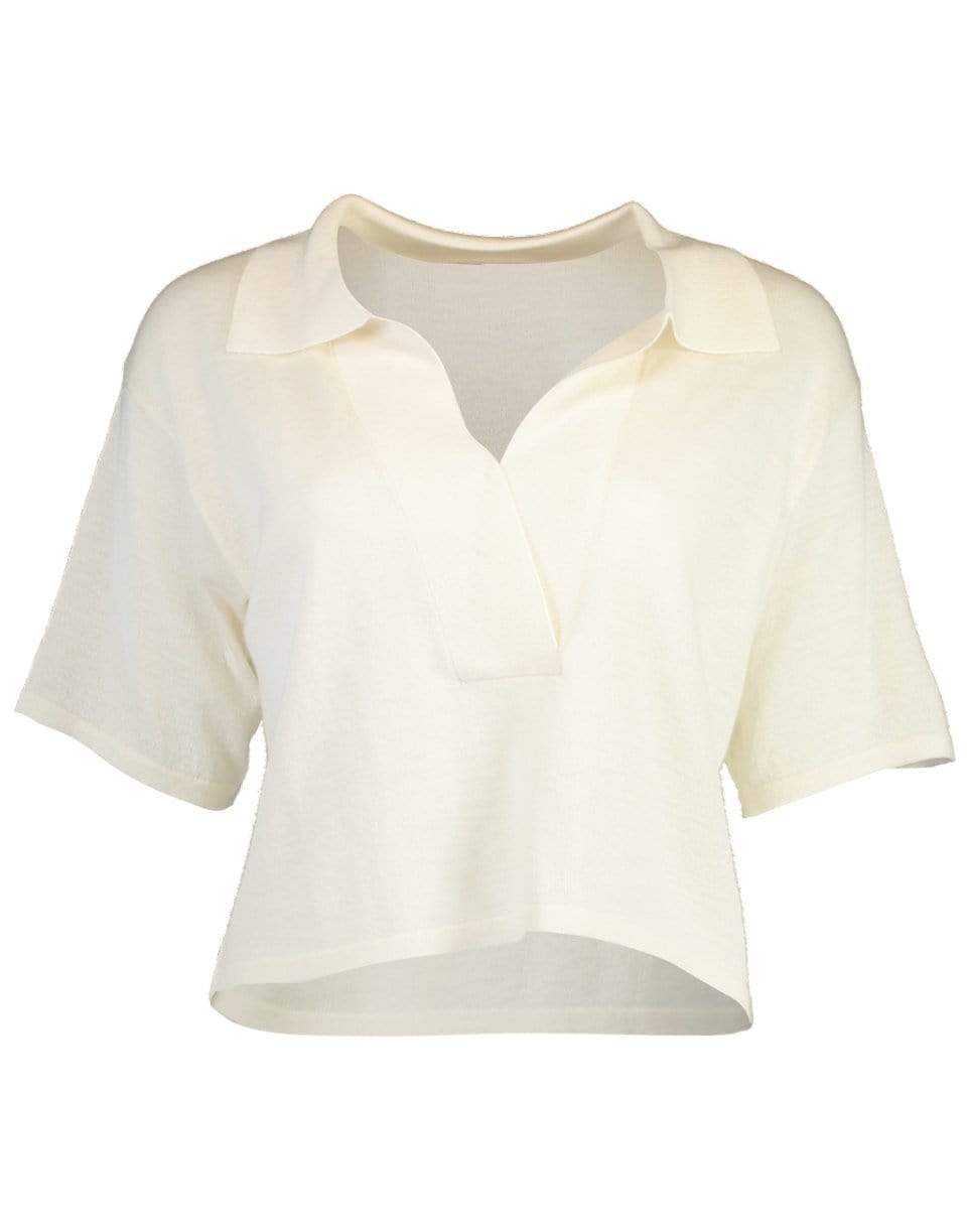 SABLYN-White Mariel Short Sleeve Knit Top-