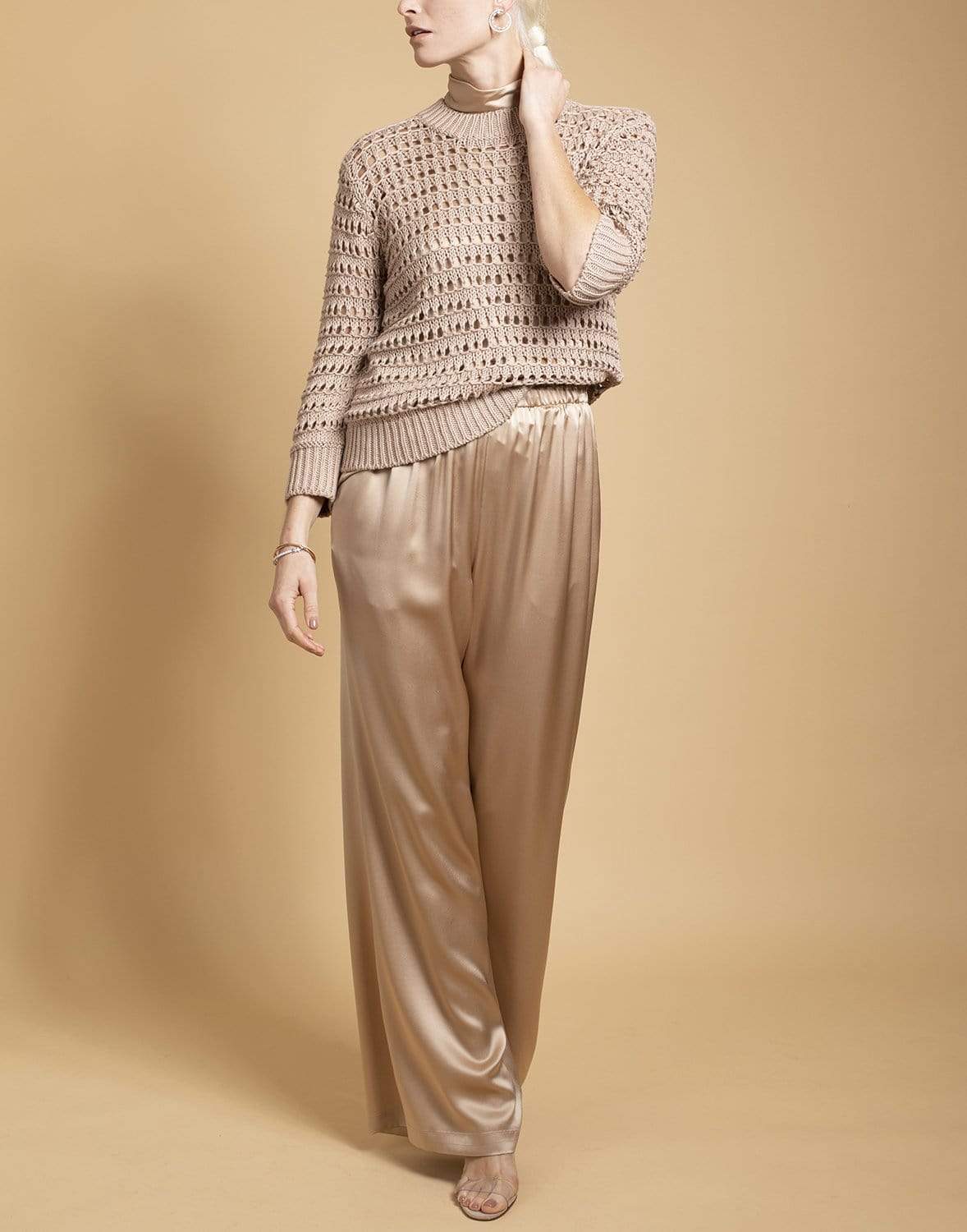 SABLYN-Mariella Open Knit Sweater-