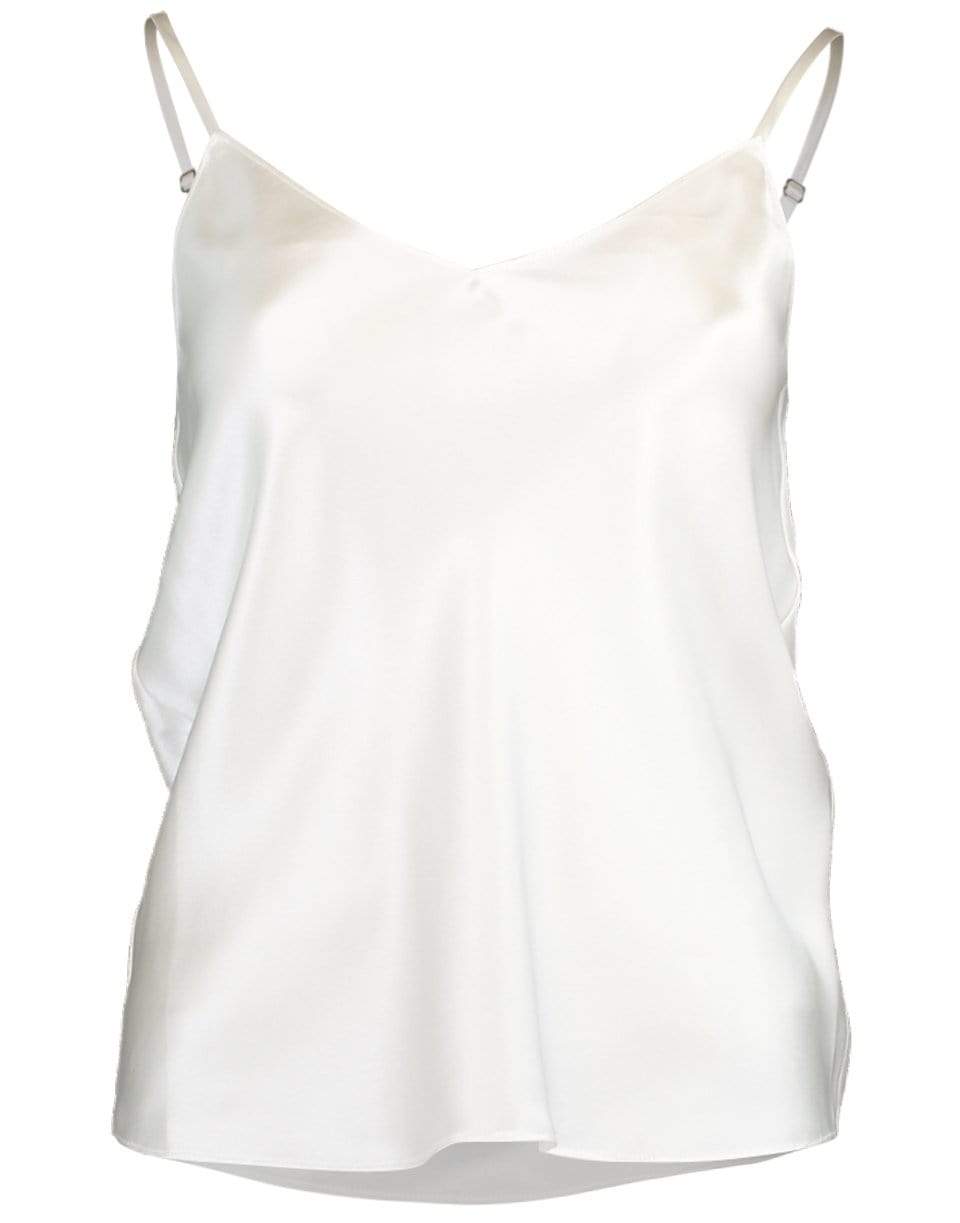 SABLYN-White Gloria Silk Tank Top-