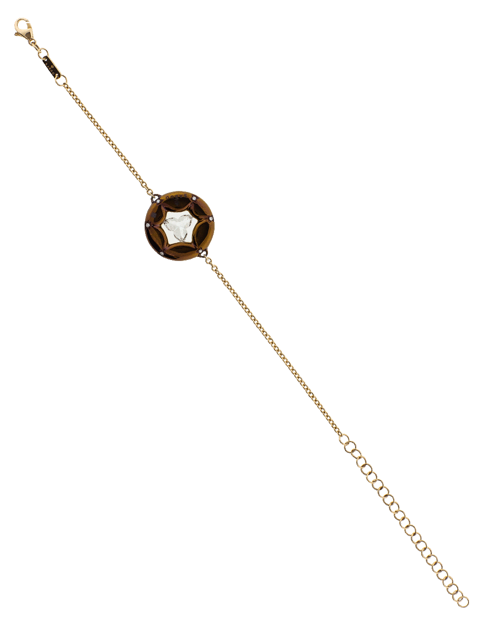 SABOO FINE JEWELS-Trillion Cut Diamond Flower Bracelet-TITANIUM
